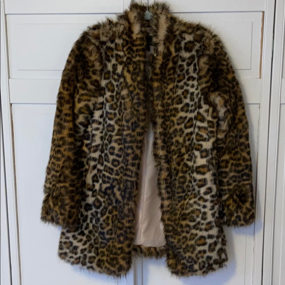 Leopard Faux Fur Coat